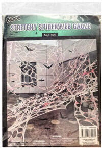 Image of Toys. Product name - Halloween Factory Stretchy Spiderweb Gauze 1.6m in colour by brand - Toymate