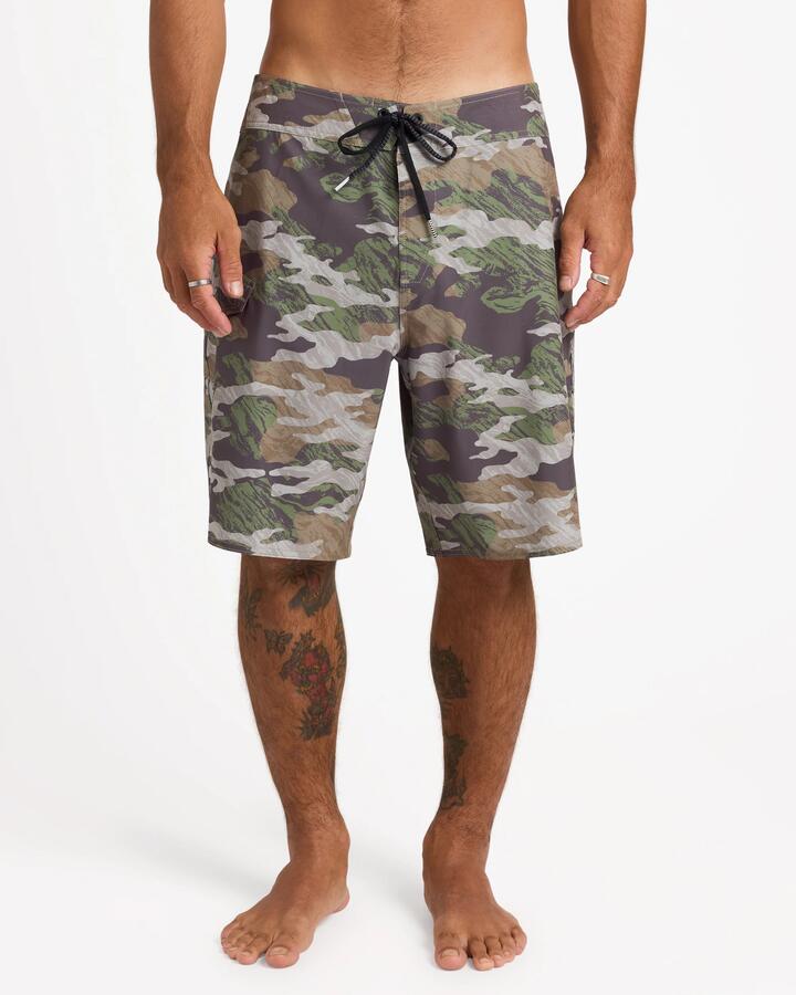 Image of Swimwear. Product name - Volcom Mens Lido Mod 20" Boardshorts Khaki in Khaki colour by brand - Volcom