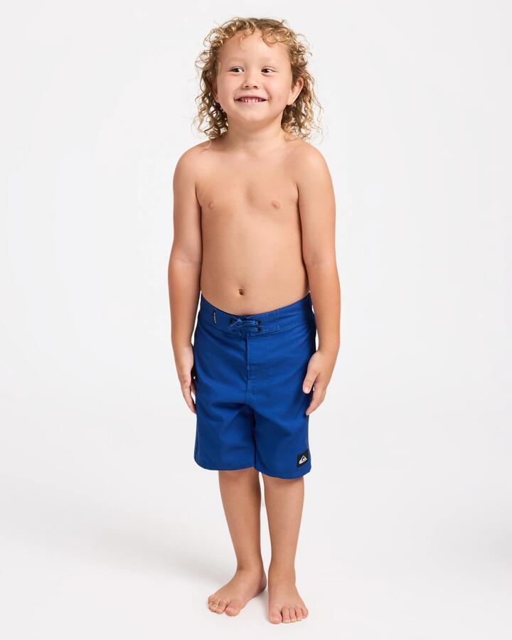 Image of Swimwear. Product name - Quiksilver Boys 2-7 Everyday Billboard 13" Boardshorts Monaco Blue in Monaco Blue colour by brand - Quiksilver