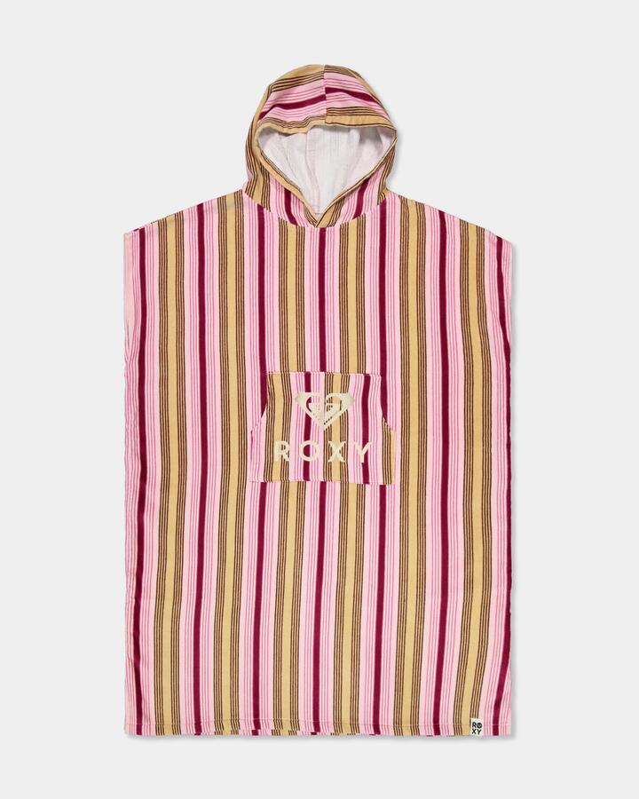 Image of Towels. Product name - Roxy Womens Stay Magical Hooded Towel Beet Red in Beet Red colour by brand - Roxy