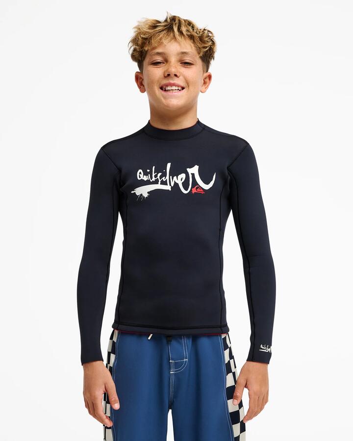 Image of Coats & Jackets. Product name - Quiksilver Boys 8-16 Young Guns 1.5 Reversible Jacket Black in Black colour by brand - Quiksilver