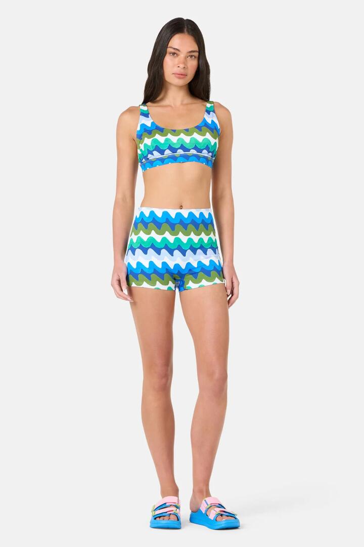 Image of Swimwear. Product name - Botanical Waves Bikini Top in Print colour by brand - Gorman