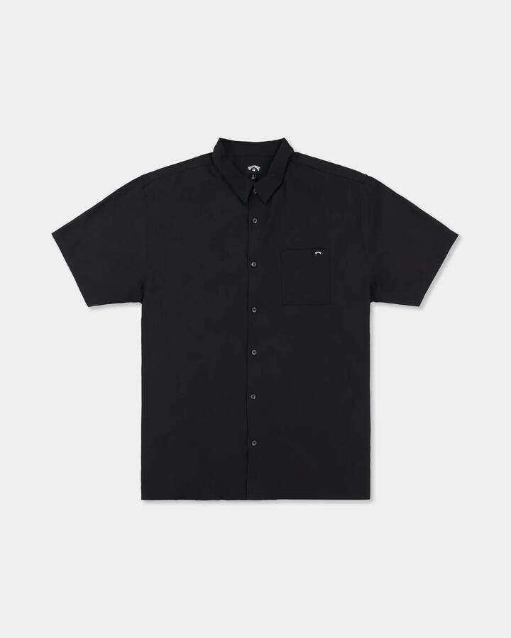 Image of Shirts. Product name - Billabong Mens Riccardo Shirt Black in Black colour by brand - Billabong