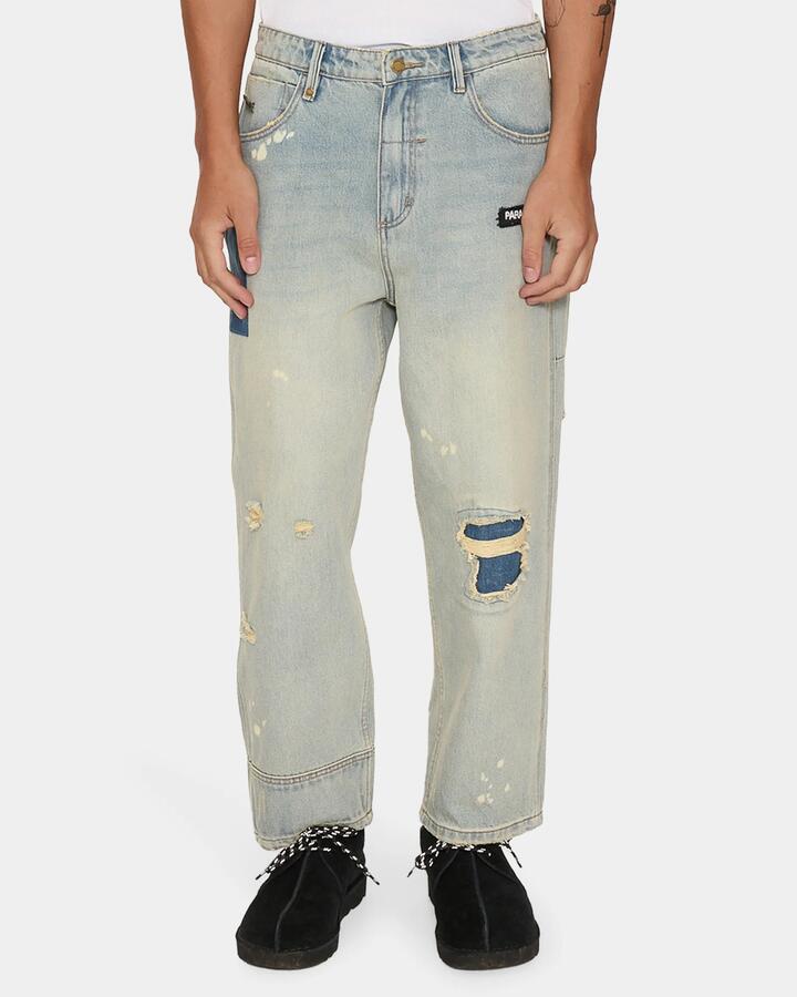 Image of Accessories. Product name - Thrills New Delusions Big Slacker Baggy Cro Dyu Repaired Light Dirty in Repaired Light Dirty colour by brand - Thrills