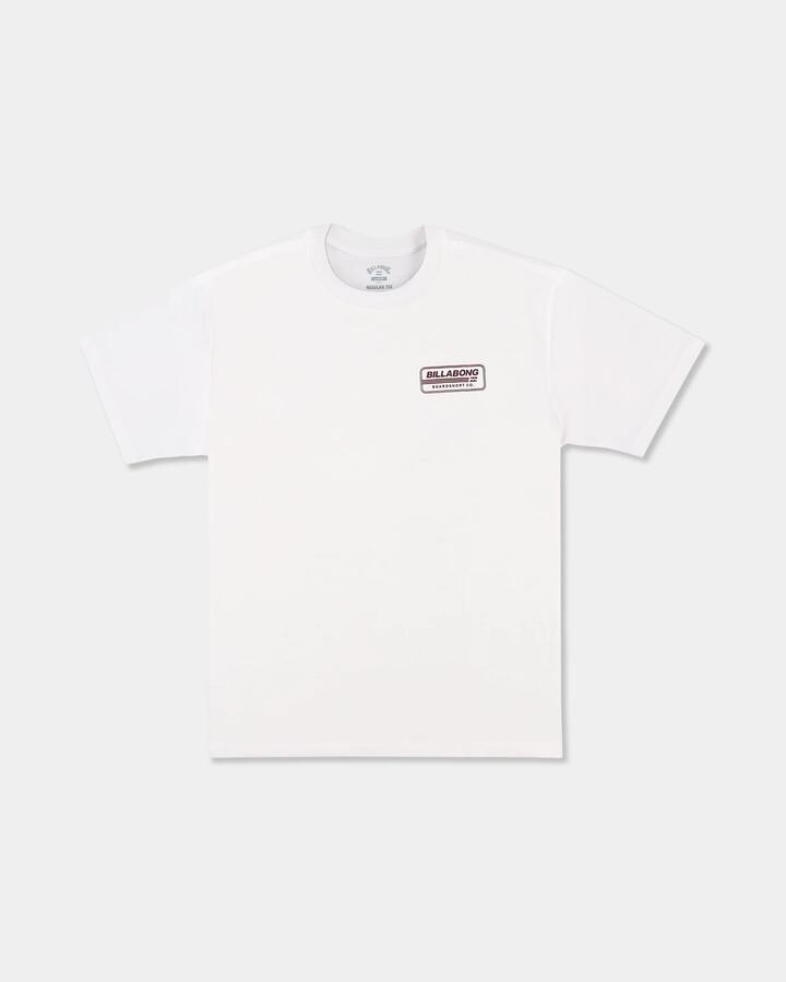 Image of T-Shirts. Product name - Billabong Mens Trademark T-Shirt White in White colour by brand - Billabong