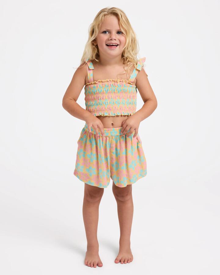 Image of Blouses. Product name - Billabong Girls 2-7 Sun Petals Camisole Top Sunbeam in Sunbeam colour by brand - Billabong