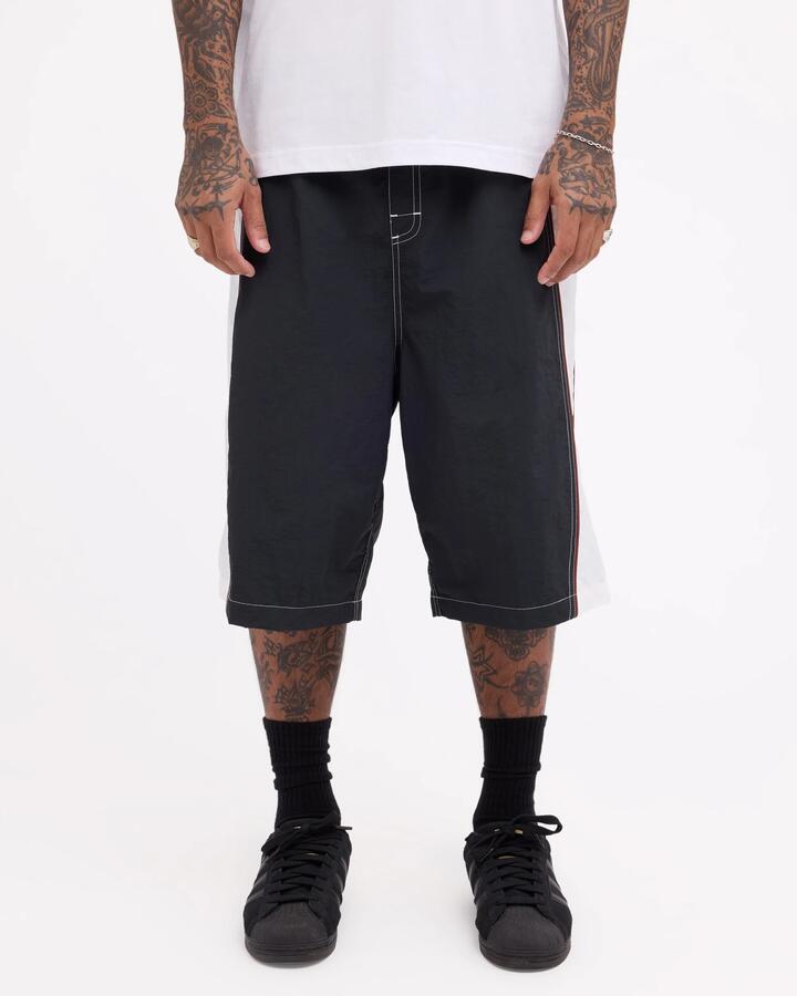 Image of Swimwear. Product name - RVCA Mens Momentum 24" Boardshorts Rvca Black in Rvca Black colour by brand - RVCA