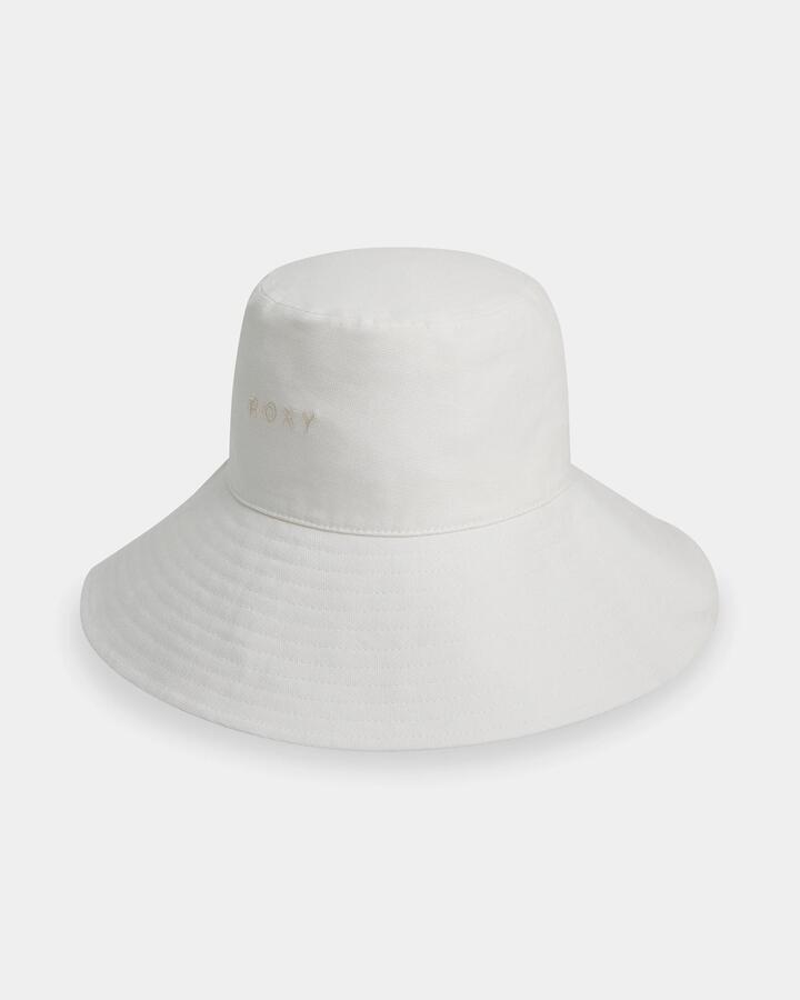 Image of Hats. Product name - Roxy Womens Love Always Bucket Hat Cloud Dancer in Cloud Dancer colour by brand - Roxy