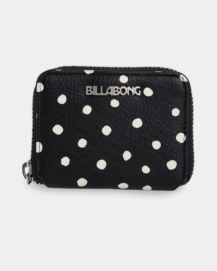 Image of Wallets & Money Clips. Product name - Billabong Womens Mini Clutch Wallet Black in Black colour by brand - Billabong