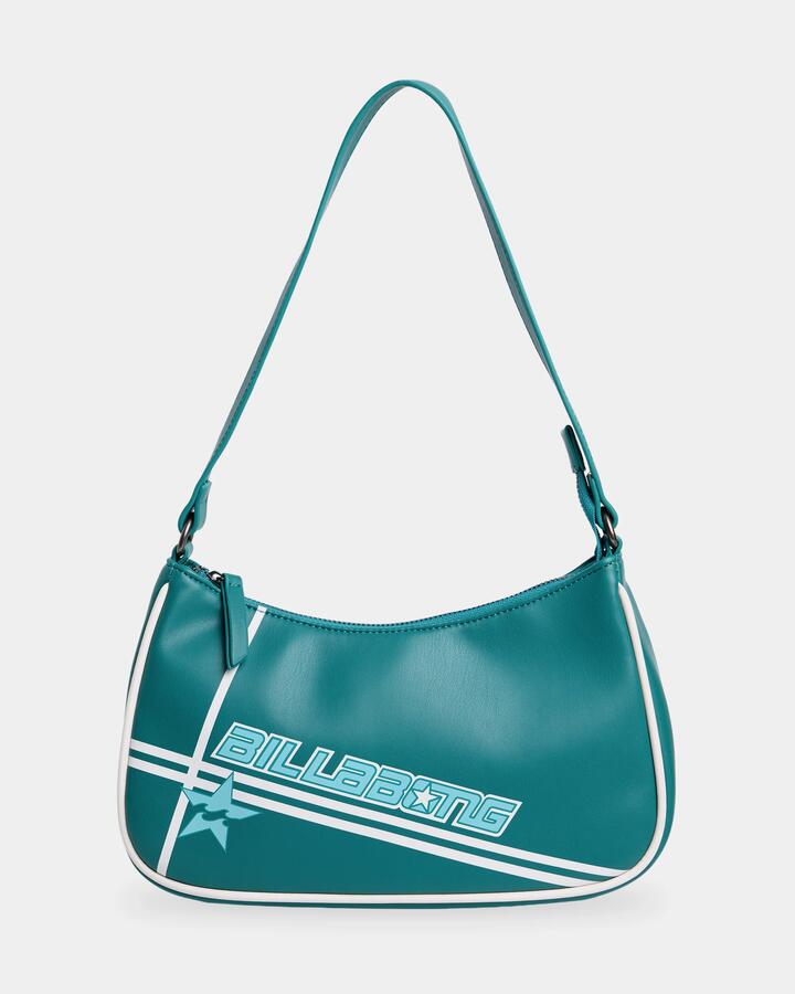 Image of Bags. Product name - Billabong Girls 8-16 Billa Star Shoudler Bag Evergreen in Evergreen colour by brand - Billabong