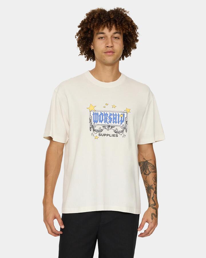 Image of T-Shirts. Product name - Worship Mens Fascination T-Shirt Zine in Zine colour by brand - Worship