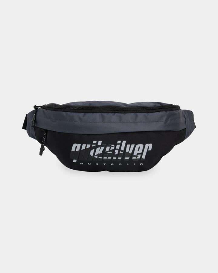 Image of Accessories. Product name - Quiksilver Hall Pass Waistpack Black in Black colour by brand - Quiksilver