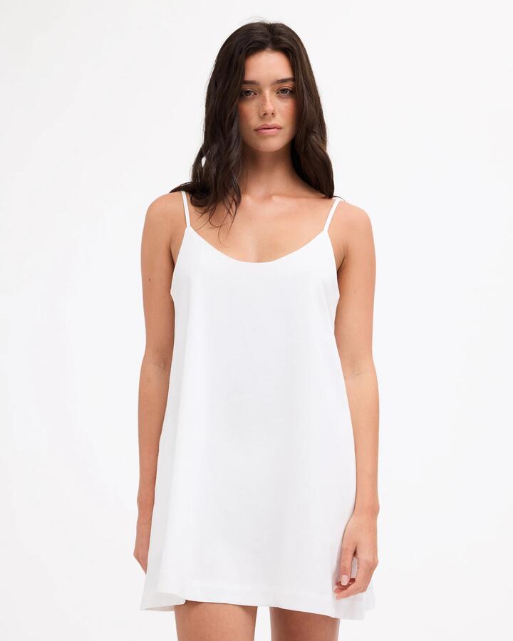 Image of Dresses. Product name - Billabong Womens Summer Solstice Mini Dress White in White colour by brand - Billabong