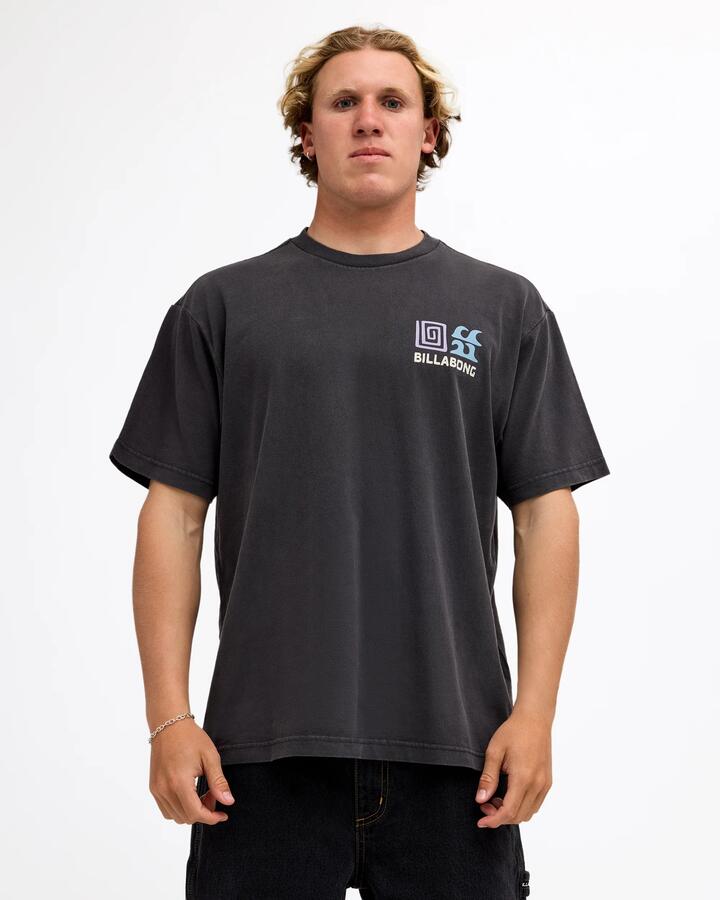 Image of T-Shirts. Product name - Billabong Mens Fundamental T-Shirt Raven in Raven colour by brand - Billabong