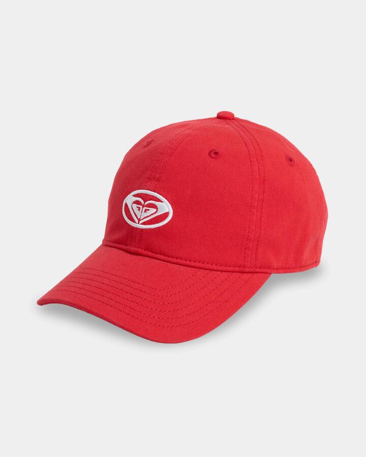 Image of Hats. Product name - Roxy Womens Swell Dad Cap Scarlet in Scarlet colour by brand - Roxy