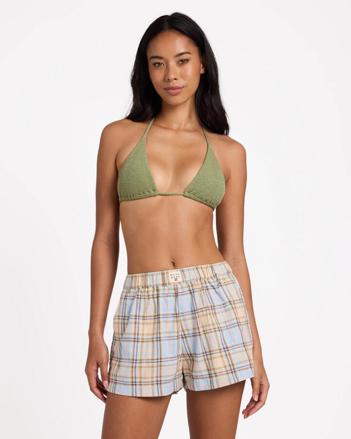 Image of a model wearing Shorts. Product name - Billabong Womens Coastal Breeze Elastic Waist Shorts Multi in Multi colour by brand - Billabong