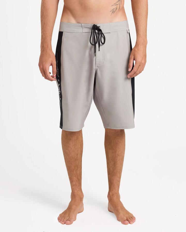 Image of Swimwear. Product name - RVCA Mens Symmetry 22" Boardshorts Taupe in Taupe colour by brand - RVCA