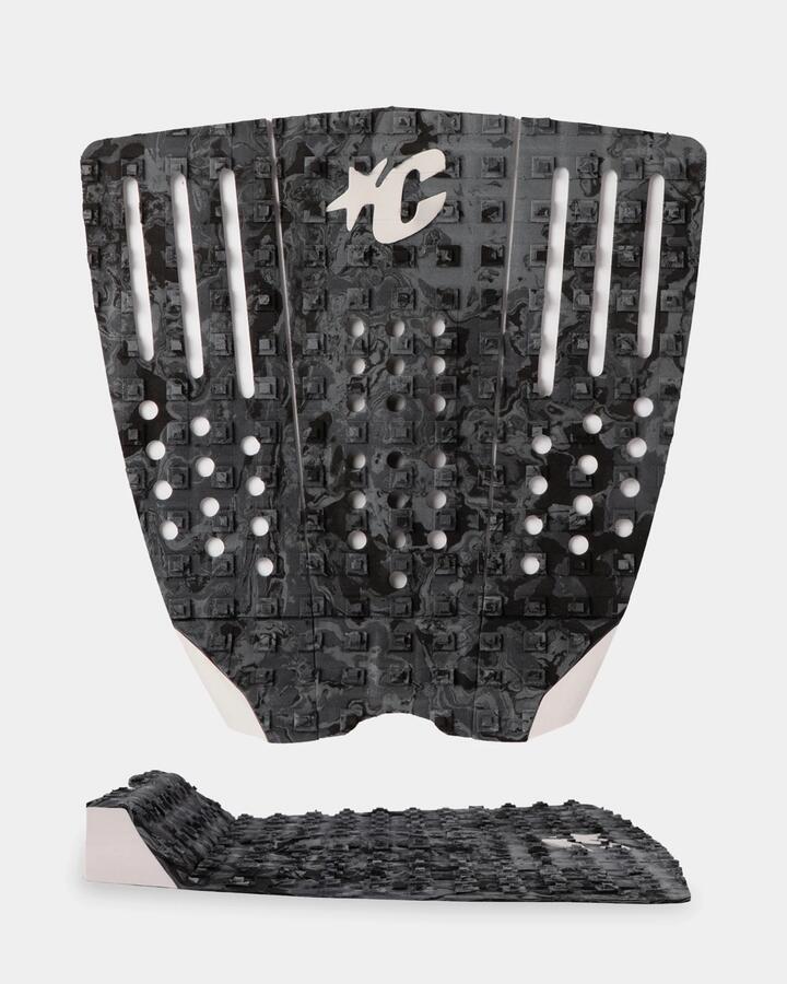 Image of Accessories. Product name - Creatures Of Leisure Reliance Iii Surf Traction Pad Charcoal Swirl in Charcoal Swirl colour by brand - Creatures Of Leisure