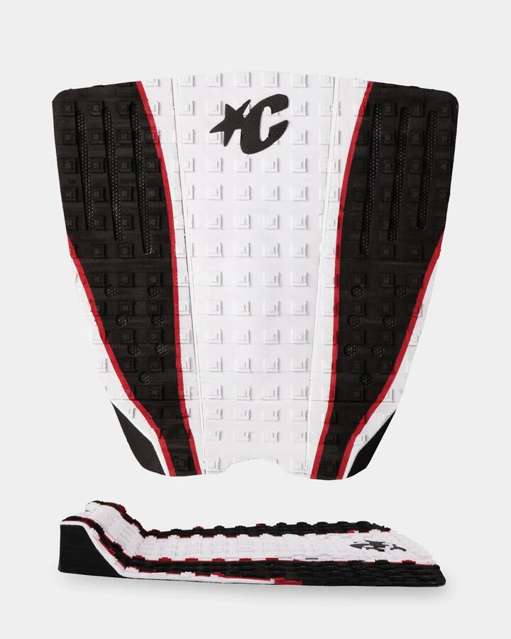 Image of Accessories. Product name - Creatures Of Leisure Ethan Ewing Lite Surf Traction Pad White Black Panel in White Black Panel colour by brand - Creatures Of Leisure