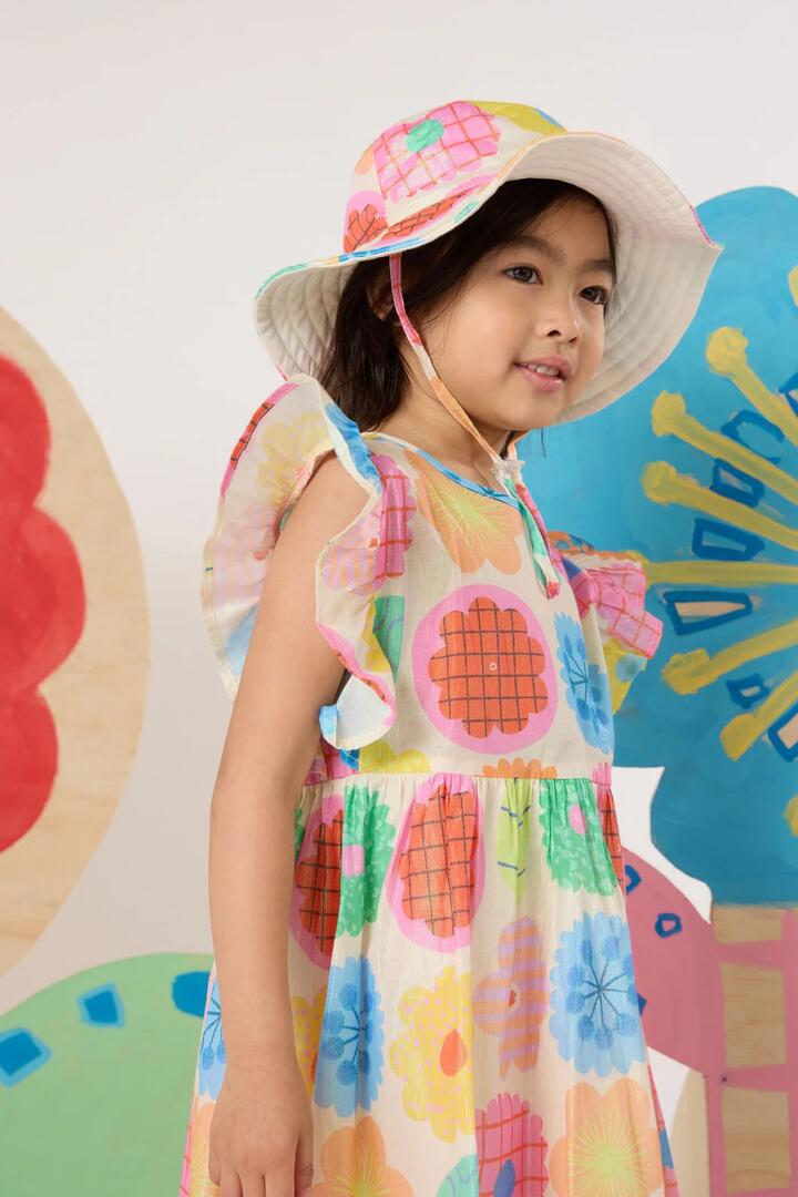 Image of Hats. Product name - Sunny Spring Kids Hat in Multi colour by brand - Gorman