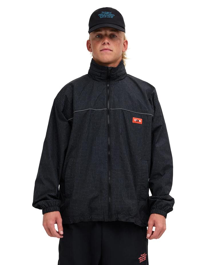 Image of Coats & Jackets. Product name - Quiksilver Mens Stab Spray Jacket Black in Black colour by brand - Quiksilver