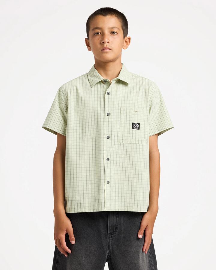 Image of Shirts. Product name - Billabong Boys 8-16 Spec 73 Mogul Pocket Shirt Mint in Mint colour by brand - Billabong