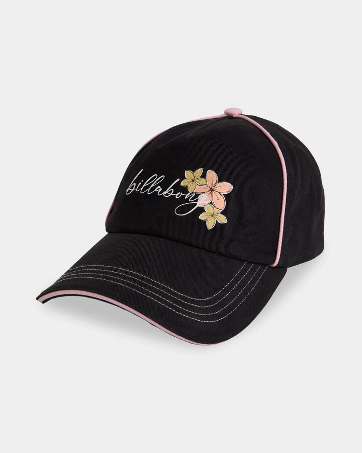 Image of Hats. Product name - Billabong Girls 8-16 Bloom Crush Cap Black in Black colour by brand - Billabong