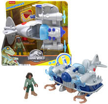 Image of Action Figures. Product name - Imaginext Jurassic World Air Tracker Kayla and Plane in colour by brand - Toymate