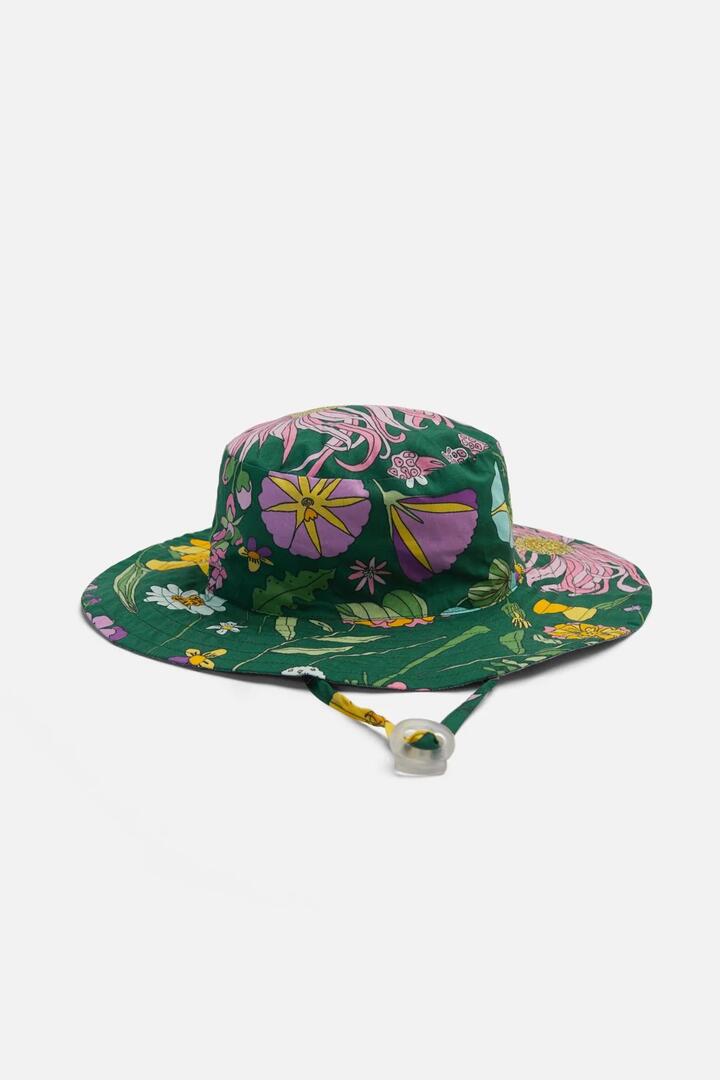 Image of Hats. Product name - Magic Garden Kids Hat in Green colour by brand - Princess Highway Kids