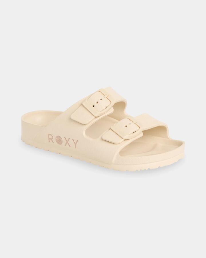 Image of Sandals. Product name - Roxy Girls 8-16 Kattie Strap Sandals Cream in Cream colour by brand - Roxy
