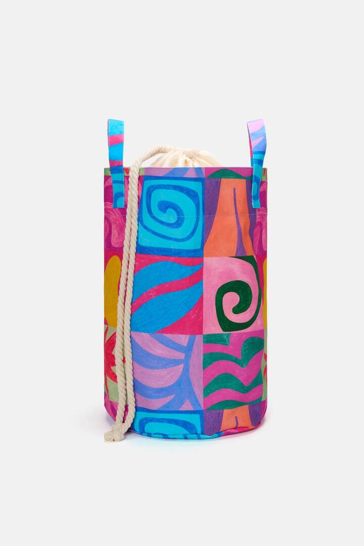 Image of Decor. Product name - Meta Shapes Laundry Basket in Print colour by brand - Gorman