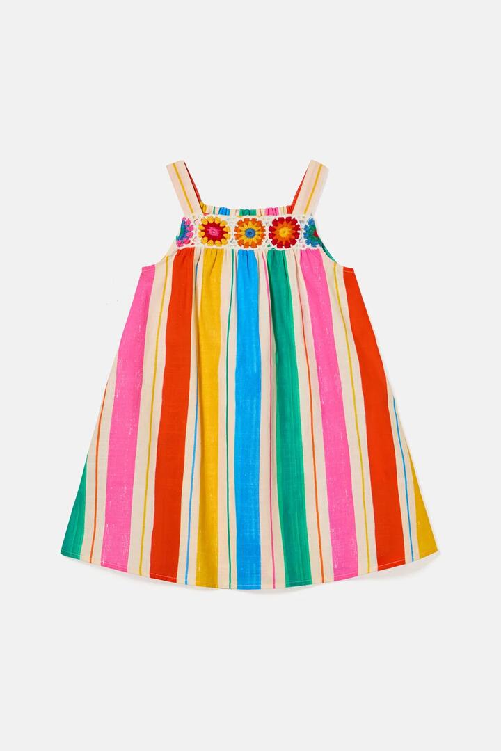 Image of Dresses. Product name - Boho Bloom Kids Dress in Multi colour by brand - Gorman