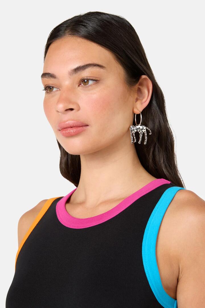 Image of Earrings. Product name - Right Meow Earrings in Multi colour by brand - Gorman