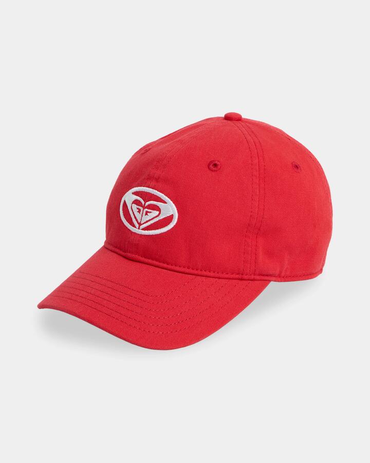Image of Hats. Product name - Roxy Girls 8-16 Swell Cap Scarlet in Scarlet colour by brand - Roxy
