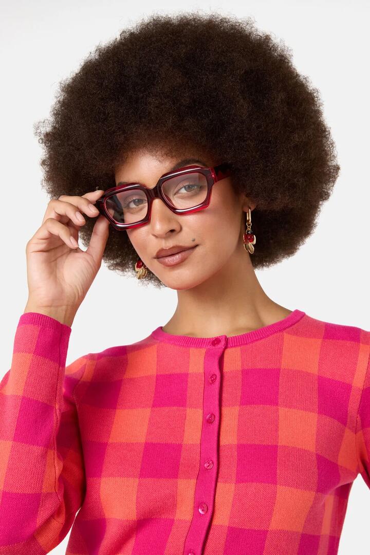 Image of Sunglasses. Product name - Charlie Readers in Red colour by brand - Gorman