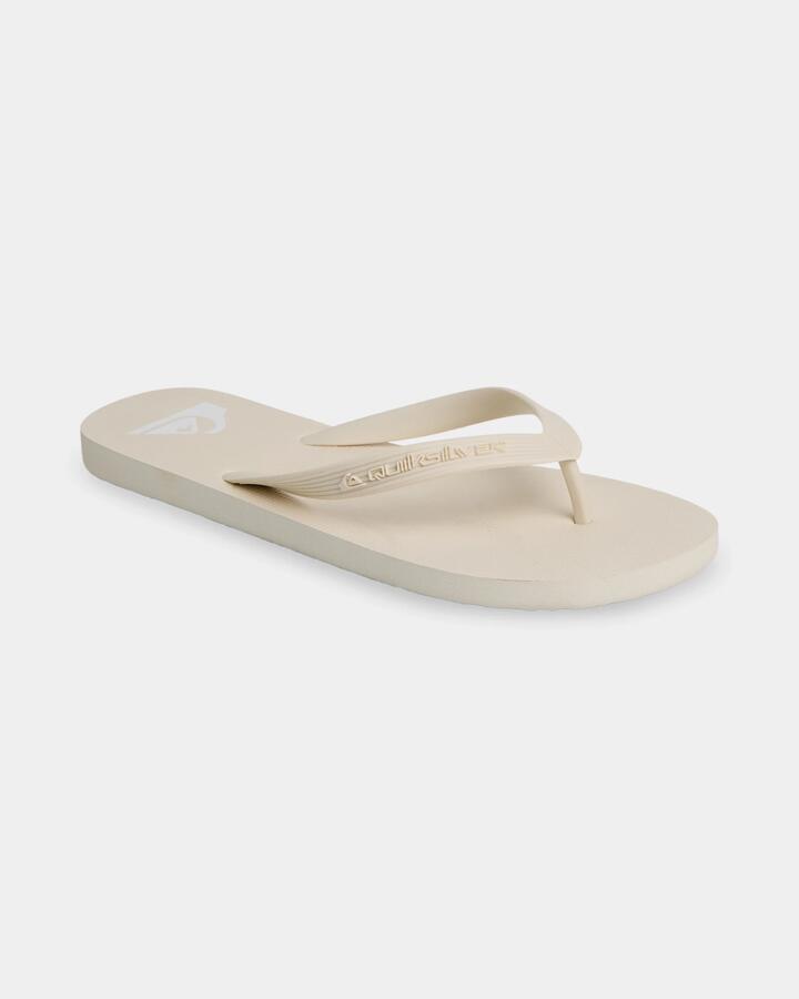 Image of Sandals. Product name - Quiksilver Mens Nias Thongs White in White colour by brand - Quiksilver