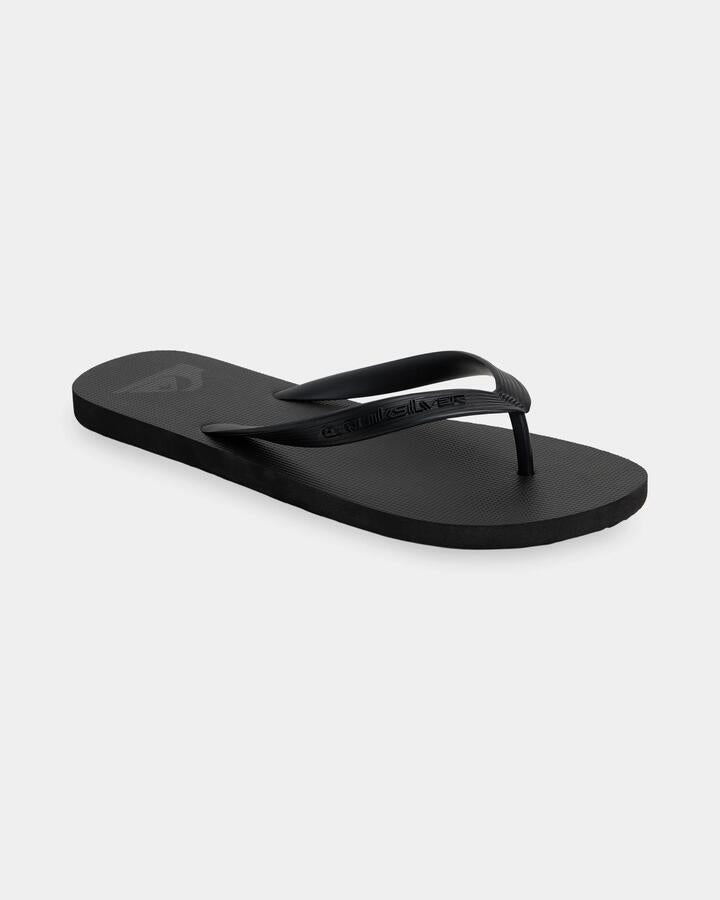 Image of Sandals. Product name - Quiksilver Mens Nias Thongs Black in Black colour by brand - Quiksilver