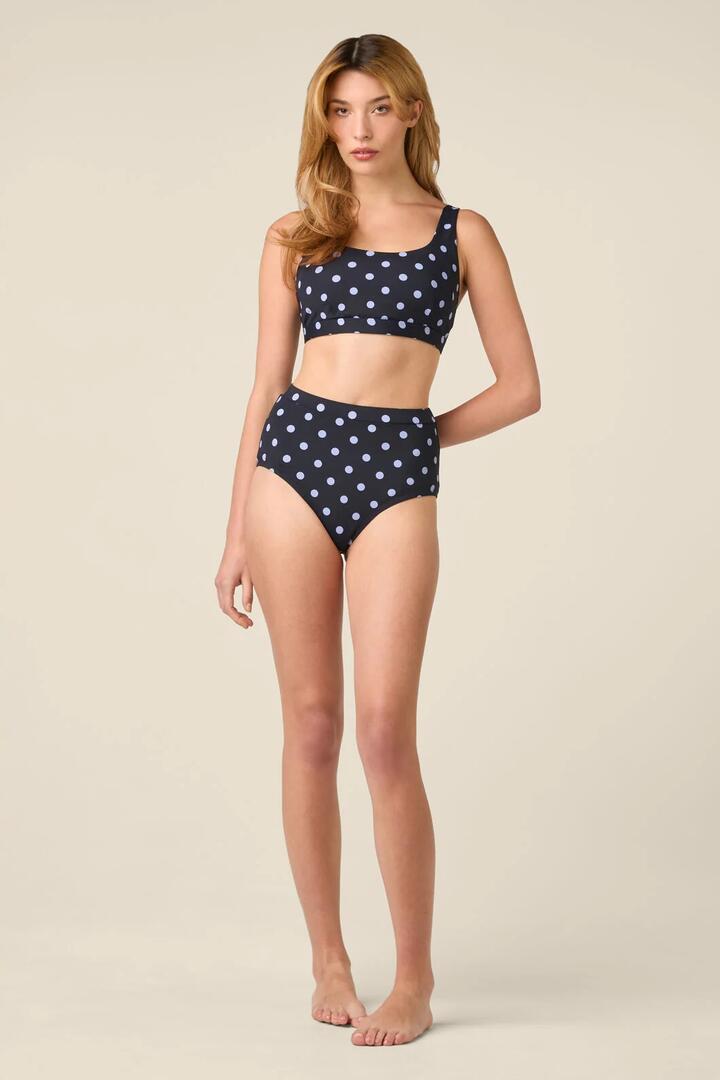 Image of Swimwear. Product name - Polka Dot Bikini Bottom in Chocolate colour by brand - Princess Highway