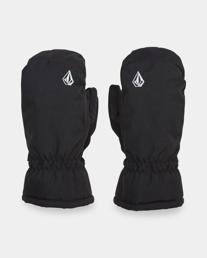 Image of Gloves & Mittens. Product name - Volcom Womens Upland Mittens Black in Black colour by brand - Volcom
