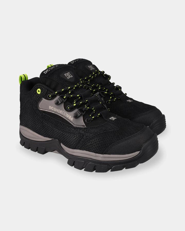 Image of Boots. Product name - DC Shoes Mens Recon Jumanji Boots Black/Black/Lime in Black/Black/Lime colour by brand - DC Shoes
