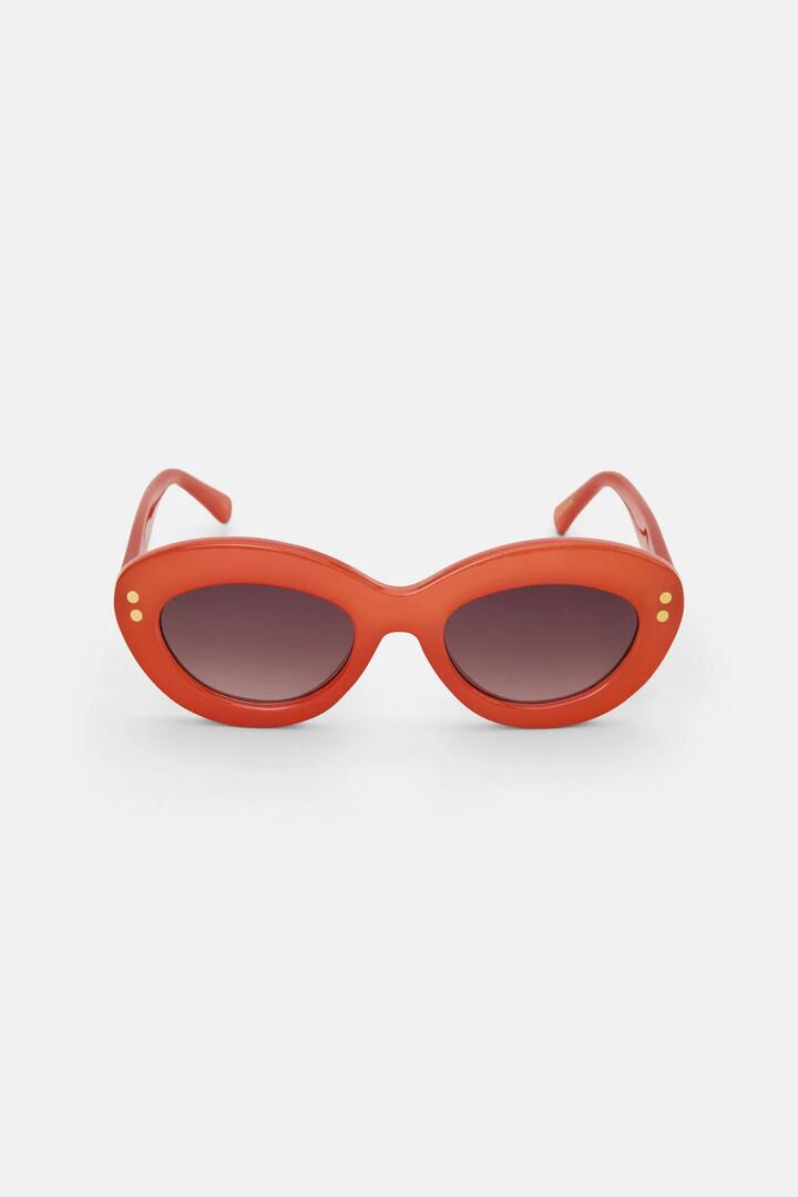 Image of Sunglasses. Product name - Sherman Sunglasses Orange in Orange colour by brand - Gorman