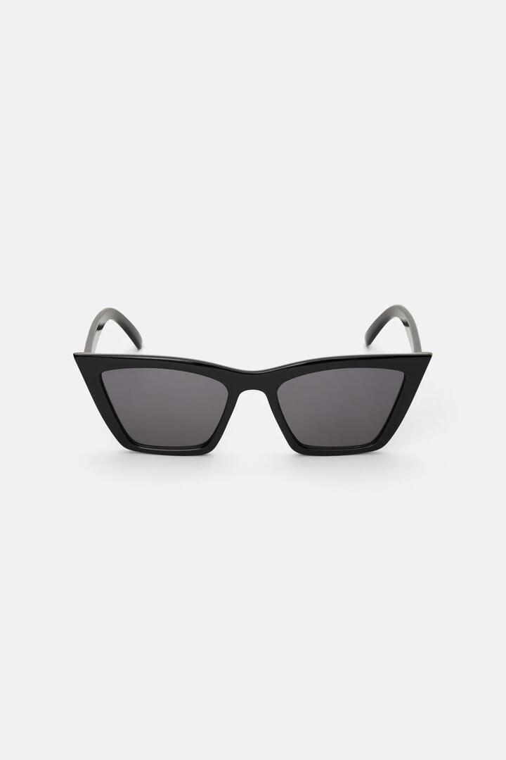 Image of Sunglasses. Product name - Pointed Corner Sunglasses in Black colour by brand - Dangerfield