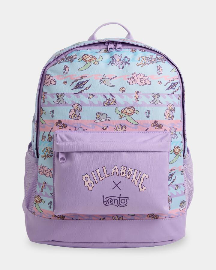Image of Bags. Product name - Billabong Girls 2-7 Brentos Ocean Playground 25 L Backpack Ice Water in Ice Water colour by brand - Billabong