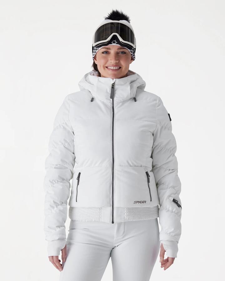 Image of Coats & Jackets. Product name - Spyder Womens Haven Jackets White in White colour by brand - Spyder