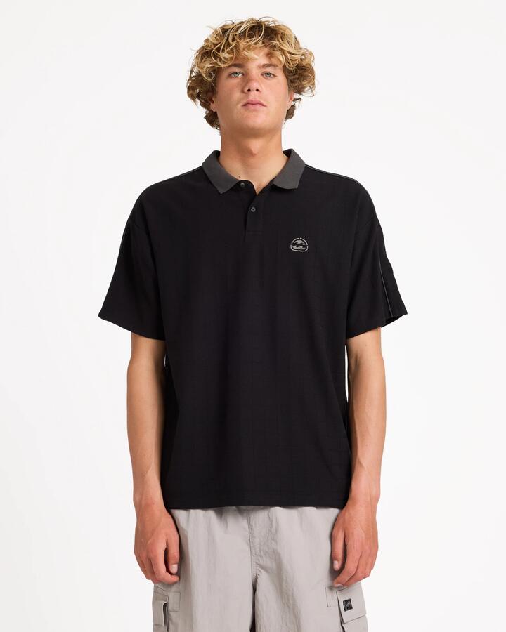 Image of Shirts. Product name - Billabong Mens Spec 73 Pub Polo Shirt Black in Black colour by brand - Billabong