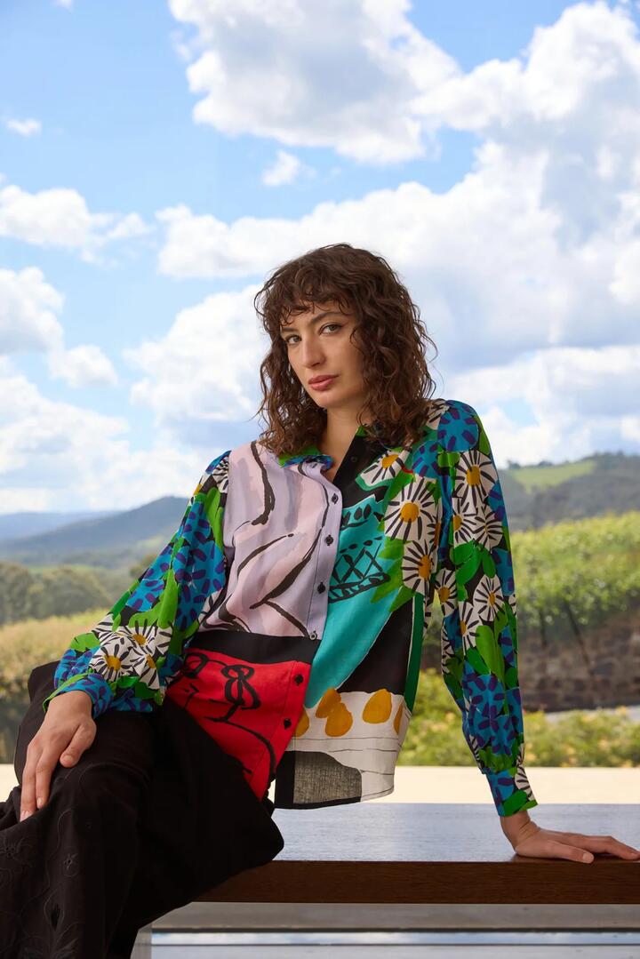 Image of Shirts. Product name - Daisies Shirt in Print colour by brand - Gorman