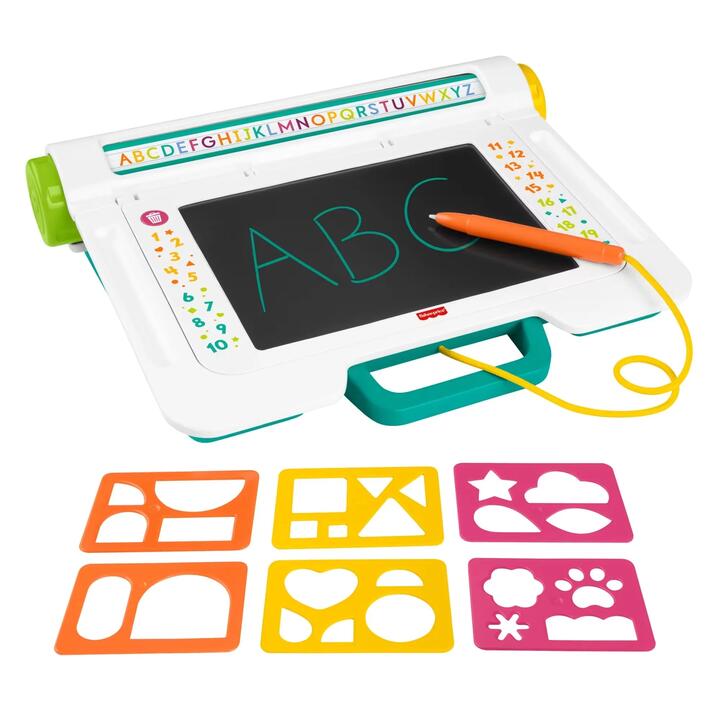 Image of Toys. Product name - Fisher-Price Learn and Doodle Desk in colour by brand - Fisher-Price