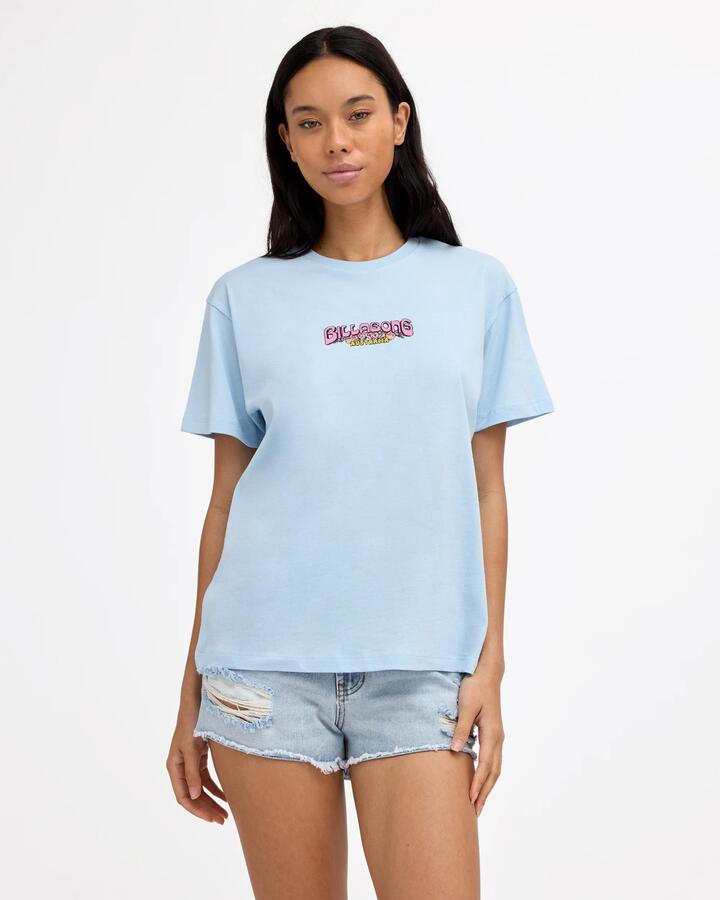 Image of T-Shirts. Product name - Billabong Womens Coastal Cruise T-Shirt Cool Blue in Cool Blue colour by brand - Billabong