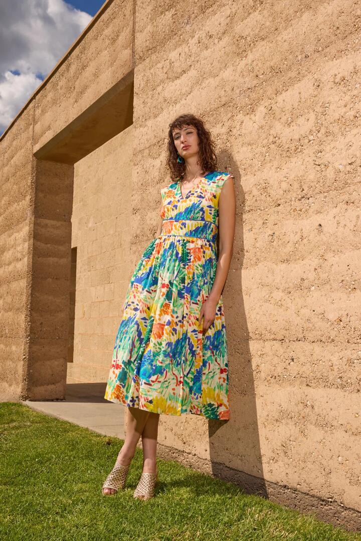 Image of Dresses. Product name - Sundrift Party Dress in Print colour by brand - Gorman