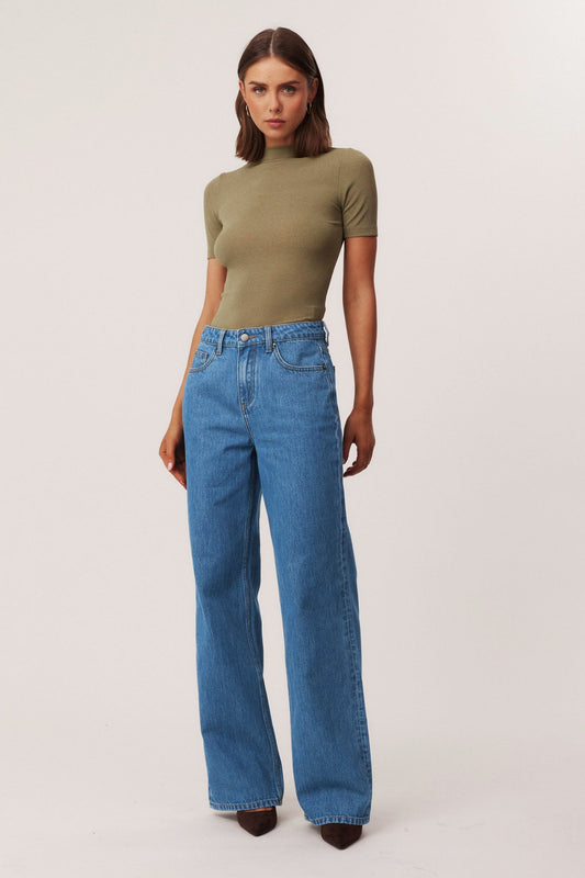 Image of Jeans. Productname: SNDYS WYLDER JEANS in Mid Blue colour by brand - SNDYS